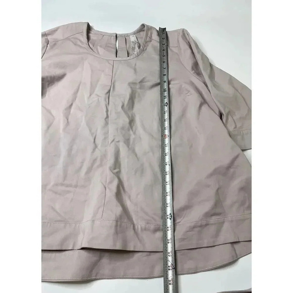 MELISSA McCARTHY Seven7 Light Pink Front Tie 3/4 Sleeve Blouse Womens Size 3X - Picture 4 of 6
